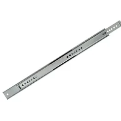 2 coulisses billes latérales Diall acier zingué L.379 x h.17 mm^