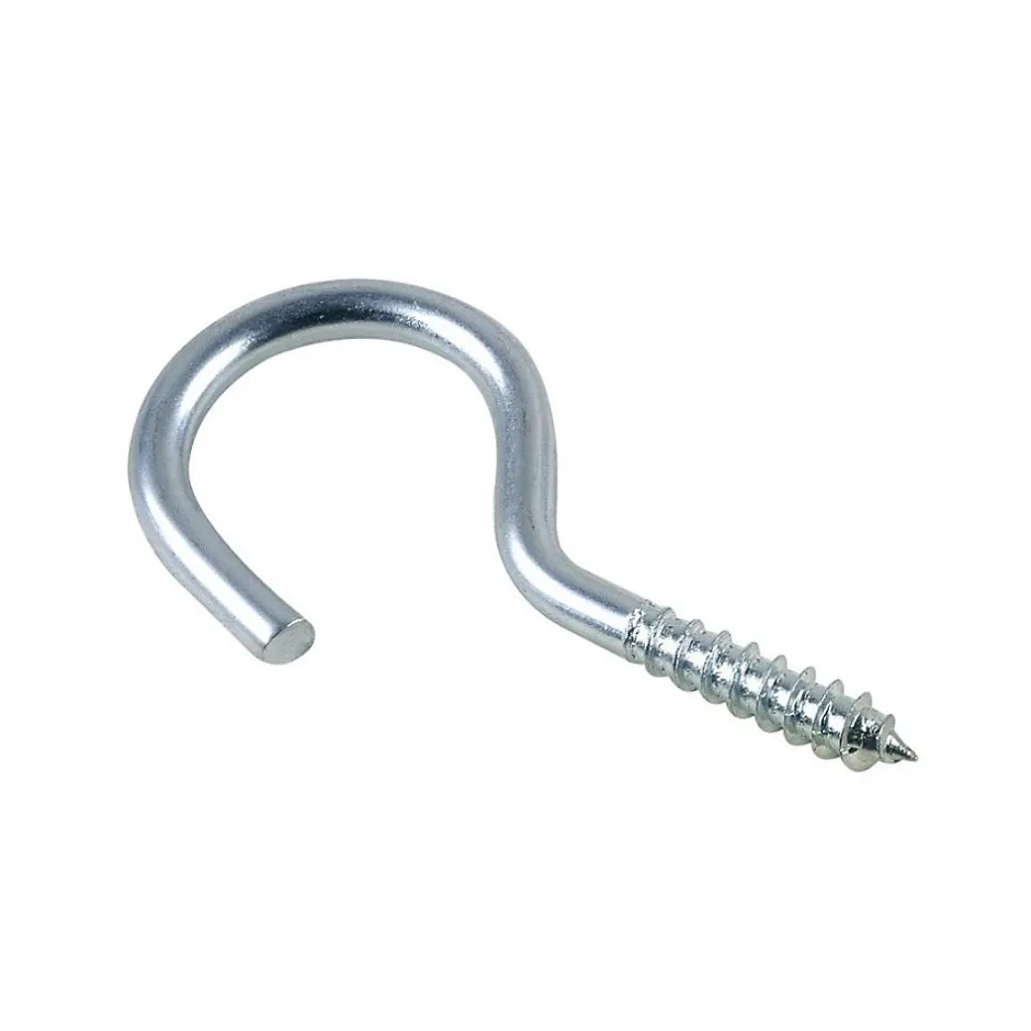 100 Crochets Armoire 5 x 35 mm - NF 25610 - Zingué blanc -^D-Work Sale