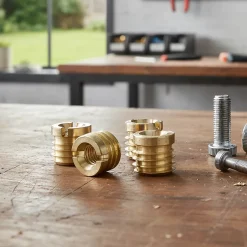 4 écrous cuvettes Laiton L, 12 mm x l. 12 mm^Diall Best