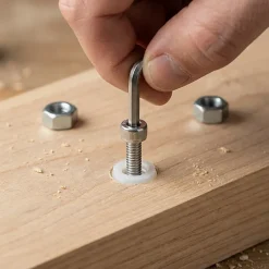 4 écrous inserts Plastique ø8 mm x L. 8 mm-Diall