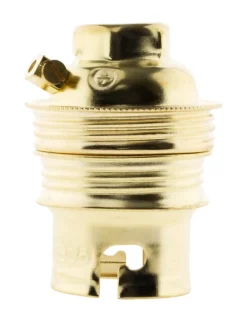 3 douilles B22 acier laitonné-Zenitech Best