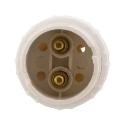 3 douilles B22 en nylon avec 1 bague - Blanc -^Zenitech Hot