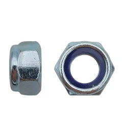 200 Ecrous Freins Indésserrables Bague Nylon M5 mm - DIN 985 - 6 - Zingué blanc -^D-Work Clearance