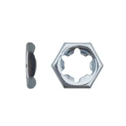 100 Ecrous PAL Autofreinés à Effet Ressort M20 mm - DIN 7967 - Zingué blanc --D-Work New