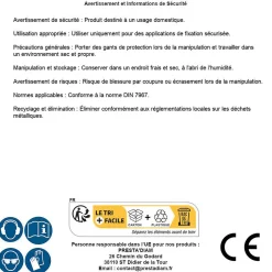 100 Ecrous PAL Autofreinés à Effet Ressort M20 mm - DIN 7967 - Zingué blanc --D-Work New