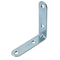 4 Equerres de chaise Acier Zingué l.15 x H.25 x P.25mm^Diall Clearance