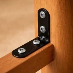 4 Equerres de chaise Acier Noir l.14 x H.30 x P.30 mm^Diall Outlet