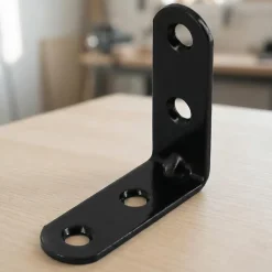 4 Equerres de chaise Acier Noir l.14 x H.40 x P.40 mm^Diall Online