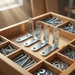 4 Equerres de chaise Acier Zingué l.15 x H.30 x P.30mm^Diall Clearance