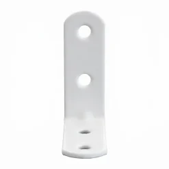 4 Equerres de chaise Acier Blanc l.14 x H.30 x P.30 mm^Diall New