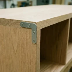 4 Equerres de chaise Acier Inox l.80 x H.25 x P.25 mm-Diall Discount