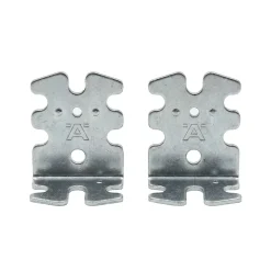 2 Equerres spéciale Acier zingué L.42 x H.25 x EP.50mm^Diall