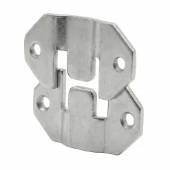 4 Ferrures d'accrochage Acier zingué 42 x 26 mm-Diall Sale