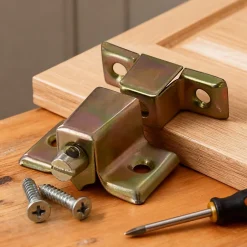 4 Ferrures d'assemblage 40 x 28 x 15 Acier bichromaté-Diall Outlet