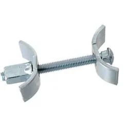 2 ferrures d'assemblage de plan de travail Ø6 x L.65 mm acier zingué-Diall Clearance