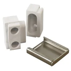 4 Ferrures d'assemblage Marron H. 30 x L. 34 x EP.17mm-Diall Outlet