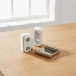 4 Ferrures d'assemblage Marron H. 30 x L. 34 x EP.17mm-Diall Outlet