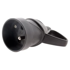 10 fiches femelles anneau 16A 2P + T noir^Zenitech New