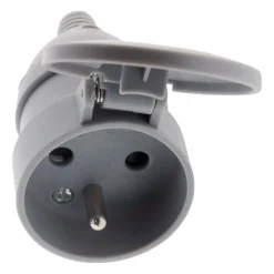 10 fiches femelles clapet 16A 2P+T gris-Zenitech Clearance