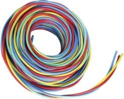 3 fils 1,5mm² H07VU RO/BL/VJ couronne 5 m^Nexans New