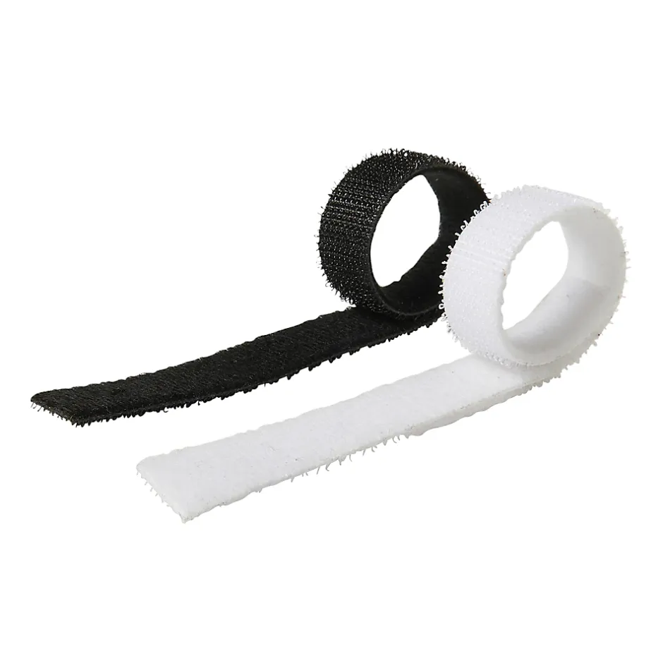 12 fixtaions de câbles auto-aggrippantes 15 x 210 mm blanc et noir^Diall