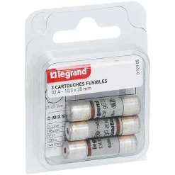 3 fusibles céramique 10.3 x 38 mm avec voyant-Legrand Outlet