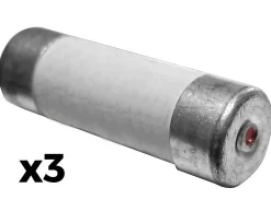 3 fusibles céramique 8,5x 31,5 20A à voyant NF -^Zenitech Online