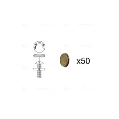1 Kit composés de 50 cache-vis bronze antique, Lot de 6-Hardwarexchange Best