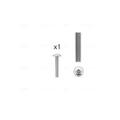 1 kit composés de 1 vis M4X25 mm zinguée, Lot de 6-Hardwarexchange Hot