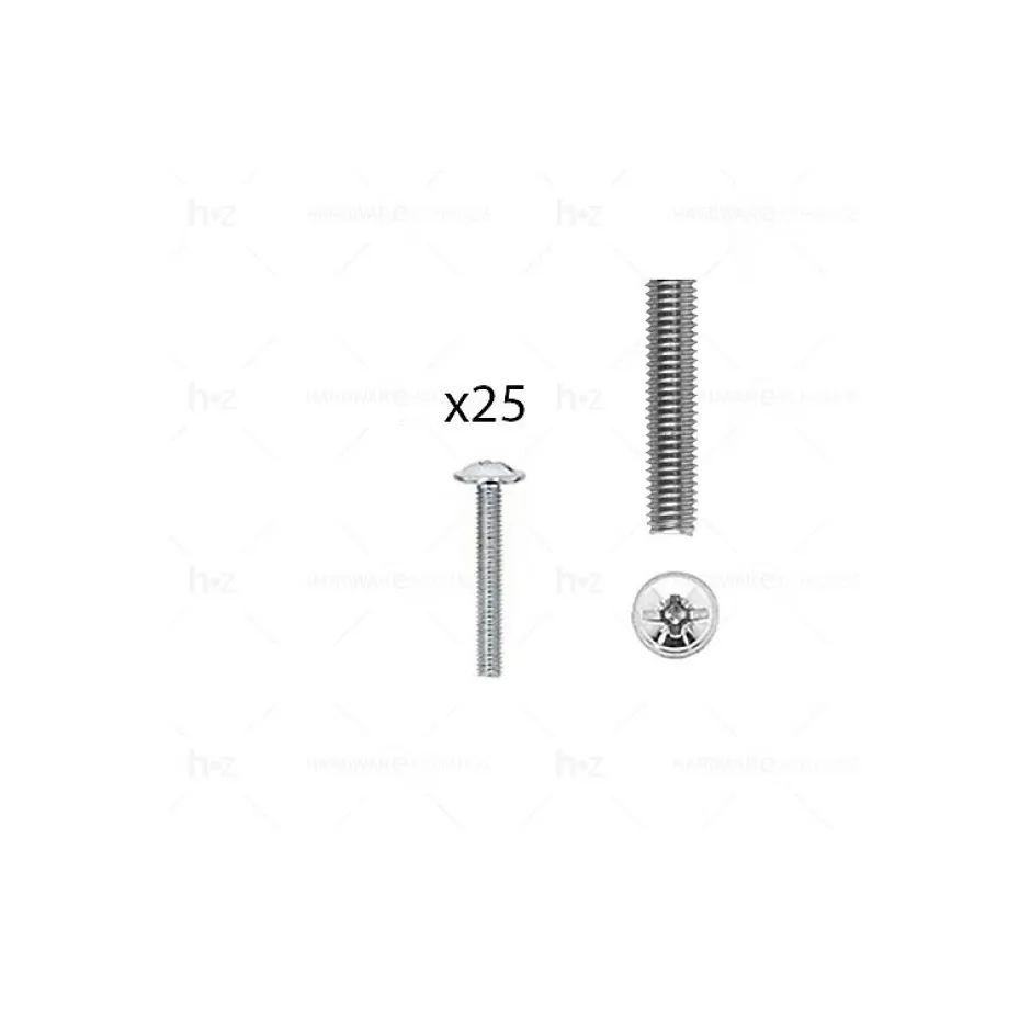 1 kit composés de 25 vis M4X275 mm zinguée, Lot de 6^Hardwarexchange New