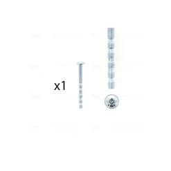 1 kit composés de 1 vis M4x45 mm zinguée cruciforme-fendue Lot de 25^Hardwarexchange Online