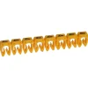 038224 - Boite De 1200 Repères Cab 3 Pour Fils 1,5mm² à 2,5mm² - Marquage Chiffre 4 Jaune-Legrand Discount