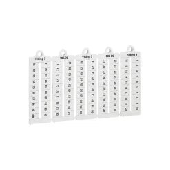 039520 - Plaque De Repères Pour Bloc De Jonction Viking 3 - Pas 6mm - Chiffres 1 à 100-Legrand