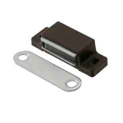 2 loqueteaux Marron 4kg à encastrer entraxe 26-Diall Outlet