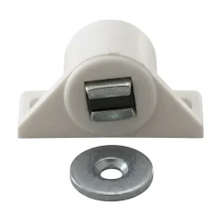 2 loqueteaux ronds Blanc 6 kg Entraxe 25^Diall New