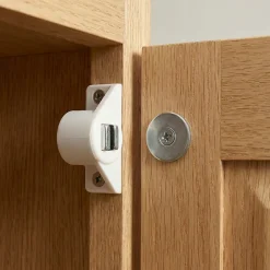 2 loqueteaux ronds Blanc 6 kg Entraxe 25^Diall New