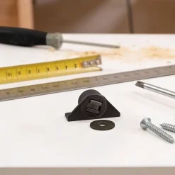 2 loqueteaux ronds Marron 6 kg Entraxe 25-Diall