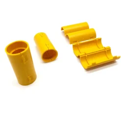 20 Manchons de Raccordement pour Gaine Electrique et Tube D. 20 mm x L. 50 mm (Jaune) - 100% Français -^D-Work Discount