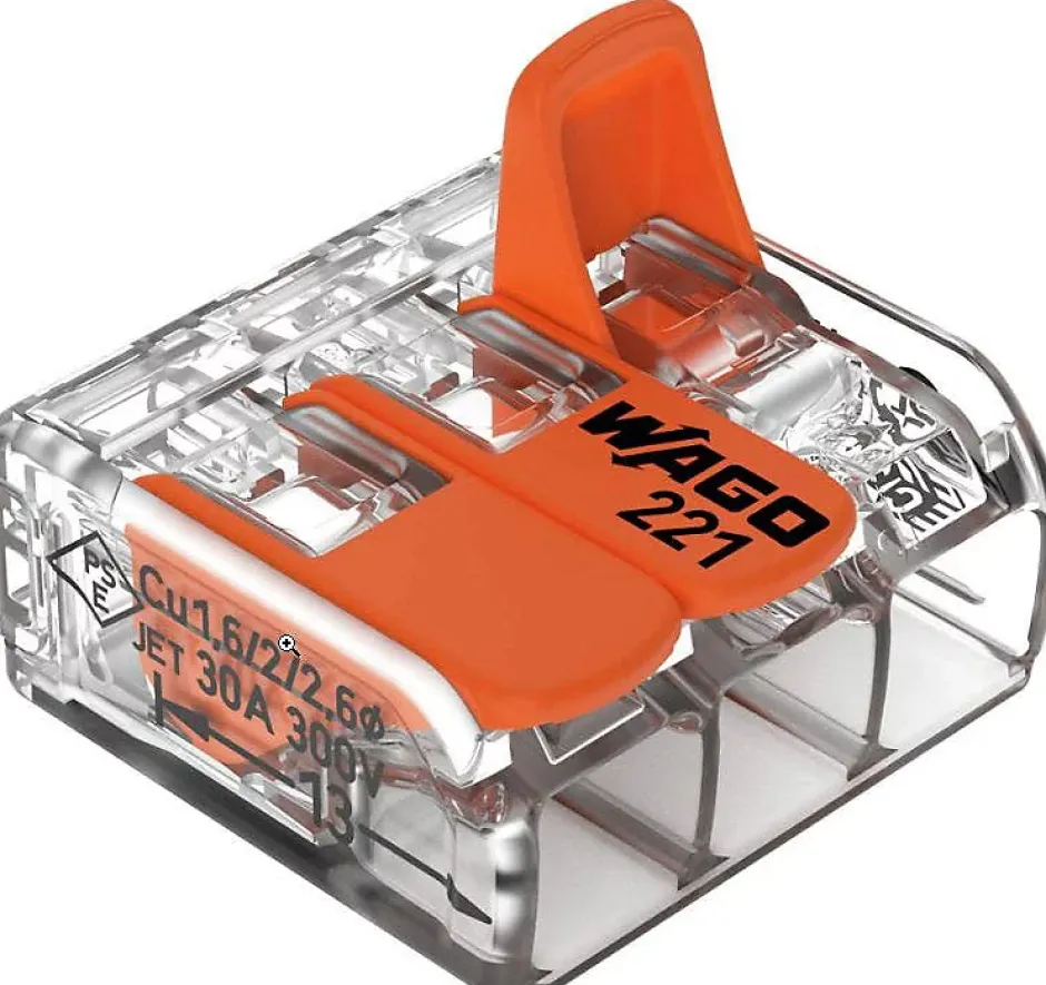 30 mini connecteur 3 entrées pour fil souple ou rigide-Wago Best