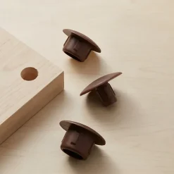 8 obturateurs / cache-trous Plastique Brun ø12 mm-Diall Discount