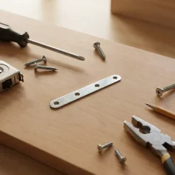 4 Pattes d'assemblage Acier Zingué L 80 x l.15 x E.2mm^Diall Online