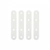 4 Pattes d'assemblage Acier Blanc L.60 x H.15 x EP.2mm-Diall Outlet