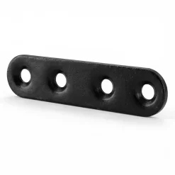 4 Pattes d'assemblage Acier Noir L.80 x H.15 x EP.2mm^Diall