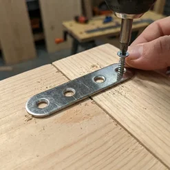 4 Pattes d'assemblage Inox L.80 x H.15 x EP.2mm^Diall Outlet