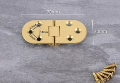 4 PCS charnière de table, Flip Charnière en laiton massif à rabat, pour tiroir, table, bureau, machine à coudre-Deko New