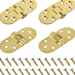 4 PCS charnière de table, Flip Charnière en laiton massif à rabat, pour tiroir, table, bureau, machine à coudre-Deko New