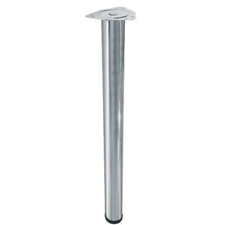 4 pieds de table réglable ø60 x H.700 mm argent^Diall Discount