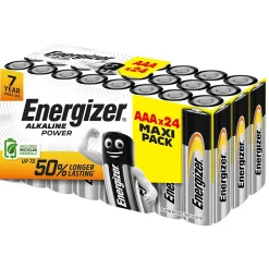 24 Piles alcalines AAA LR3 Power^Energizer Online