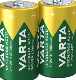 2 Piles rechargeables Ni-MH C (HR14)^Varta Discount