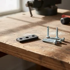 4 platines 3 trous pour vis ø9 mm x L. 39mm x l. 16mm-Diall Discount